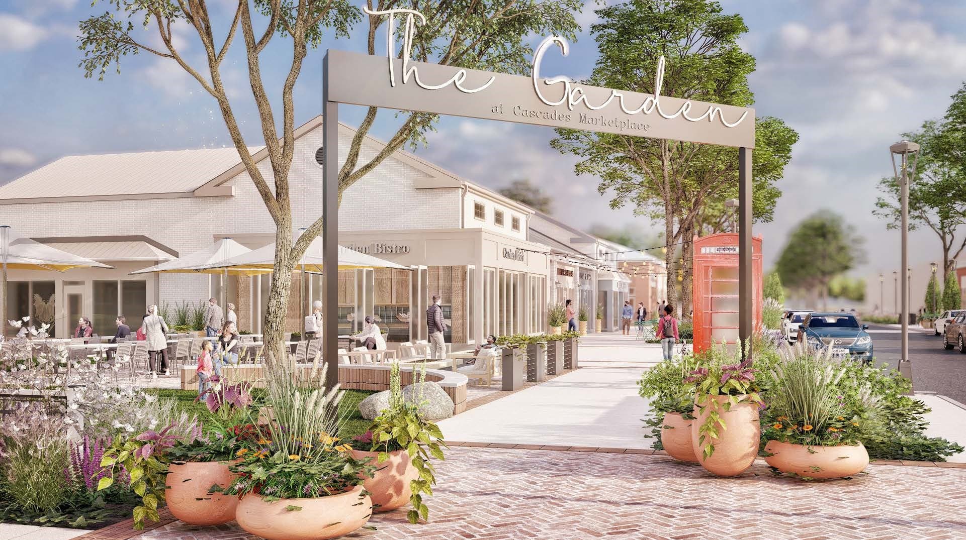 Aerial shot of project